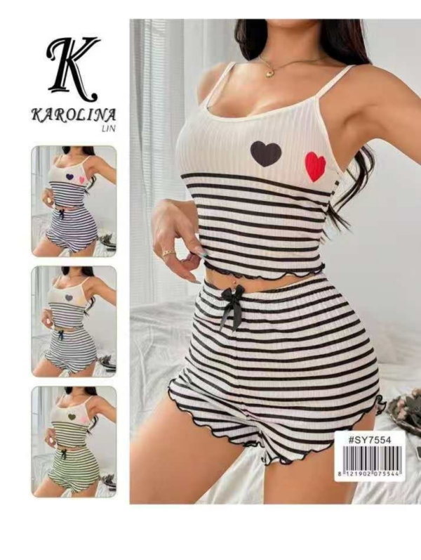 Piżama damska Roz M/L-L/XL, Mix kolor Paczka 12 szt